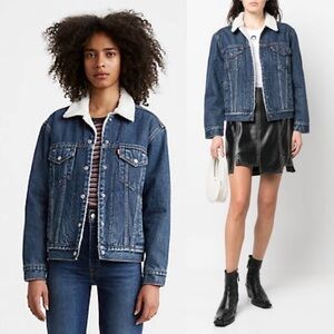 Levi’s Ex-Boyfriend Sherpa Trucker Jacket - Faux Fur Lining & Collar